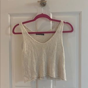 Brandy Melville Knitted Cropped Tank